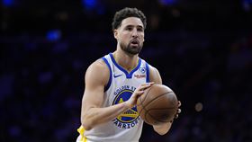 ▲「K湯」湯普森（Klay Thompson）16日客場出戰爵士的比賽將從板凳出發。（圖／美聯社／達志影像）