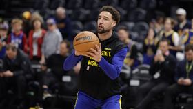 ▲湯普森（Klay Thompson）替補出賽攻下全隊最高35分。（圖／路透社／達志影像）