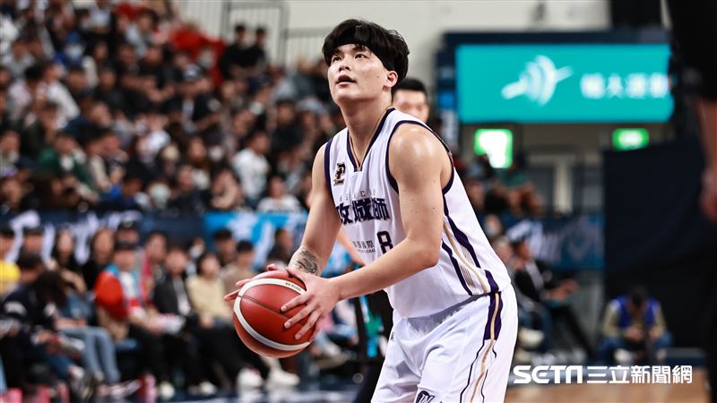 新竹御頂攻城獅前鋒朱雲豪。（圖／記者劉彥池攝影）