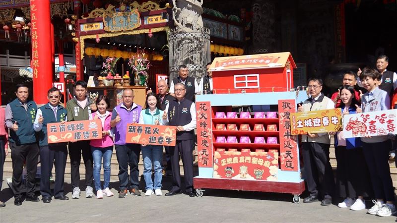 台南聖母廟元宵「煙火、蜂炮連放2小時」