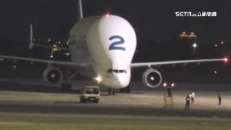 全球僅5架！空巴大白鯨來台　航空迷搶拍