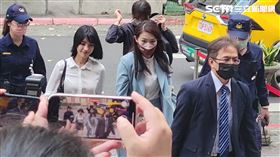 ▲翁達瑞告高虹安誣告案開庭，高虹安親自出庭。徐千晴已卸下新竹市政府發言人職務，仍陪同高虹安出庭。（圖／記者楊佩琪攝）