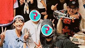 黃子佼（右）也出現在孟耿如（左）所舉辦的春酒。（圖／翻攝自孟耿如臉書）