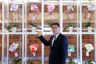 多彩國旗蘭花牆震撼亮相！台南蘭花展登場