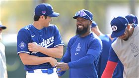 ▲赫南德茲（Teoscar Hernandez）1局上滿壘敲出二壘安打。（圖／路透社／達志影像）