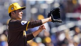 ▲松井裕樹熱身賽初登板連飆3K。（圖／美聯社／達志影像）