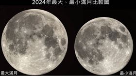 ▲今年元宵節逢最小滿月。（圖／台北天文館提供）
