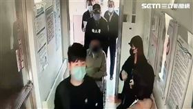 彰化陳姓三姊弟被撞，服刑中的生父到醫院探視。(圖/翻攝畫面)