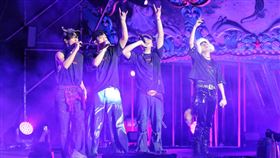  U:NUS吳昱廷、蔡承祐、高胥崴和高有翔今晚舉辦《WELCOME TO THE A-TOWN》成軍週年演唱會。（圖／記者楊澍攝影）