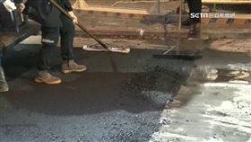 慶城街工地塌陷！路面填平今開放雙向通車