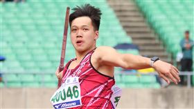 標槍新星黃潮鴻第一擲就破港都盃大會紀錄。（圖／田徑協會提供）