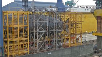 首國造潛艦「海鯤號」　X尾舵露出畫面曝