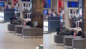 有櫃姐目擊一對年輕男女在百貨做出不雅的「吞吐」動作。（圖／翻攝自爆料二社）