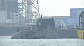 ▲海鯤號潛艦下水