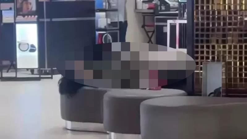 情侶在台茂沙發區疑公然猥褻！警方要查了