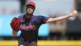 ▲塞爾（Chris Sale）轉戰勇士首度在熱身賽亮相。（圖／美聯社／達志影像）