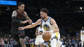 ▲湯普森（Klay Thompson）板凳出發攻下全隊最高分。（圖／美聯社／達志影像）