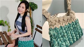 蔡尚樺開心地與大家分享自己的編織包。（圖／翻攝自蔡尚樺IG）