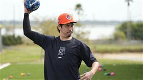 ▲前田健太轉戰老虎首度在熱身賽登板。（圖／美聯社／達志影像）