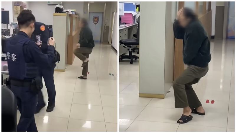 「許麥可」派出所狂舞30秒　網笑翻：逼勒