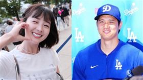 籃籃,大谷翔平。（合成圖／翻攝自籃籃臉書、Full-Count MLB取材班推特）