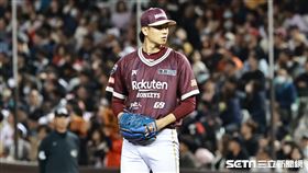 ▲讀賣巨人、樂天桃猿交流賽，樂天投手黃子鵬。（圖／記者劉彥池攝影）