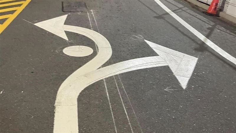高雄路面見「詭異標線」　網吵翻：很清楚