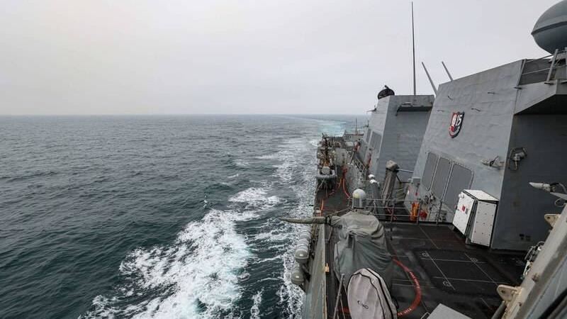美軍驅逐艦通過台海　國防部：全程掌握