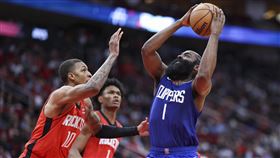 ▲哈登（James Harden）戰前東家火箭只進1顆三分，快艇克服20分落後逆轉勝。（圖／路透社／達志影像）
