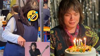 煎餃阿姨撞臉伍佰　網笑瘋：來份樹枝孤餃