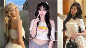 ▲aespa Karina、IVE張員瑛以及LE SSERAFIM宮脇咲良。（圖／翻攝自X）