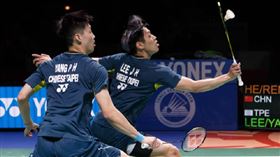 李哲輝／楊博軒擊敗中國第一男雙。（圖／翻攝自BWF微博）