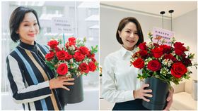 韓國瑜送給女立委一盆玫瑰花，柯志恩、陳菁徽。（組合圖／翻攝自柯志恩、陳菁徽臉書）