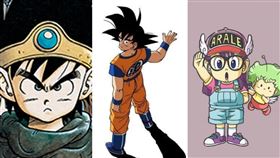 ▲鳥山明知名作品包含《七龍珠》、《怪博士與機器娃娃》，還有擔任遊戲角色設定的《勇者鬥惡龍》。（圖／翻攝自X）