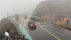 新／零度+濕度夠！合歡山降冰霰飄雪花（圖／翻攝畫面）