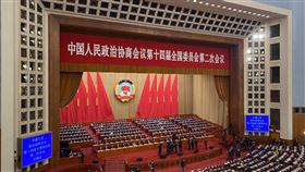 中國全國政協14屆二次會議閉幕中國全國政協14屆二次會議10日上午閉幕，全國政協主席王滬寧致詞時強調堅持黨領導。中央社記者呂佳蓉北京攝 113年3月10日