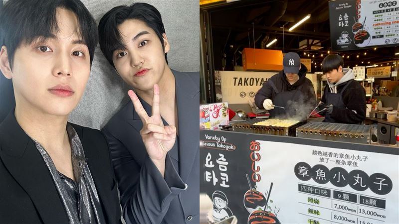 男團成員解散後擺攤被拍！在這賣章魚燒