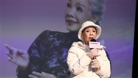 廖瓊枝紀錄片　台灣戲曲中心首映（1）國立傳統藝術中心以歌仔戲「人間國寶」廖瓊枝（圖）為主角拍攝紀錄片，9日下午在台灣戲曲中心首映，廖瓊枝也親自出席與會，她說，希望大眾能重視歌仔戲，讓這項傳統藝術能夠代代相傳。中央社記者翁睿坤攝  113年3月9日