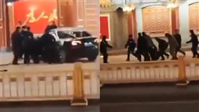 轎車衝撞新華門（圖／翻攝自社群平台X）