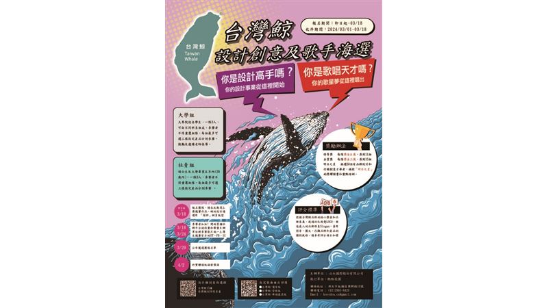 台灣鯨創意新秀海選開跑！