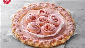 必勝客「粉愛你花圈披薩」，必勝客提供