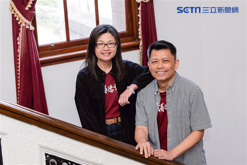 《尋找湯德章》導演黃銘正、連楨惠三立新聞網專訪。（圖／記者楊澍攝影）
