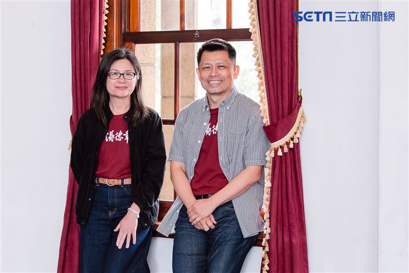 《尋找湯德章》導演黃銘正、連楨惠三立新聞網專訪。（圖／記者楊澍攝影）