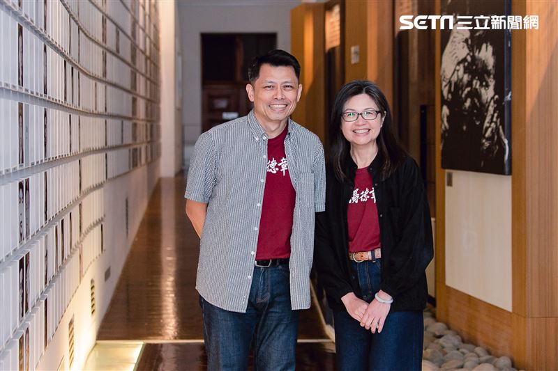 《尋找湯德章》導演黃銘正、連楨惠三立新聞網專訪。（圖／記者楊澍攝影）