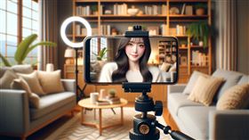 全球TikTok截至2023年約有19億用戶。（圖／AI）