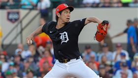 ▲前田健太熱身賽對前東家雙城，4局投球飆7K。（圖／路透社／達志影像）