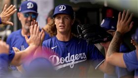 ▲葛拉斯諾（Tyler Glasnow）熱身賽演出5.1局「無安打比賽」。（圖／美聯社／達志影像）