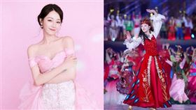 迪麗熱巴《春晚》表演新疆當地民俗舞蹈跳到當場骨裂。（圖／翻攝自嘉行迪麗熱巴工作室微博）