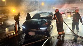 保時捷,凱燕,火燒車,新北,林口