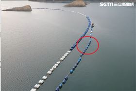 新／苗栗鯉魚潭傳落水！工人清淤失蹤搜救(圖/翻攝畫面)